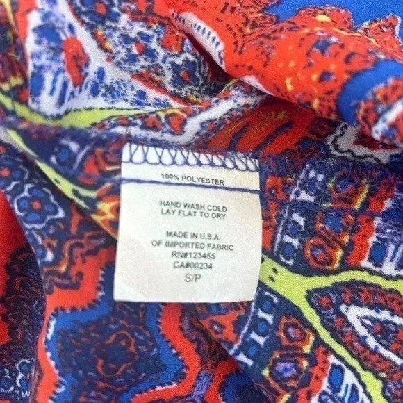 💙❤️”Design Lab by Lord & Taylor” Colorful and Embellished Sundress Size SP - Picture 9 of 12